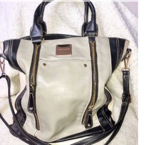 Coco & Carmen hand bag. Unique tri color hand bag and shoulder bag combo. Featur